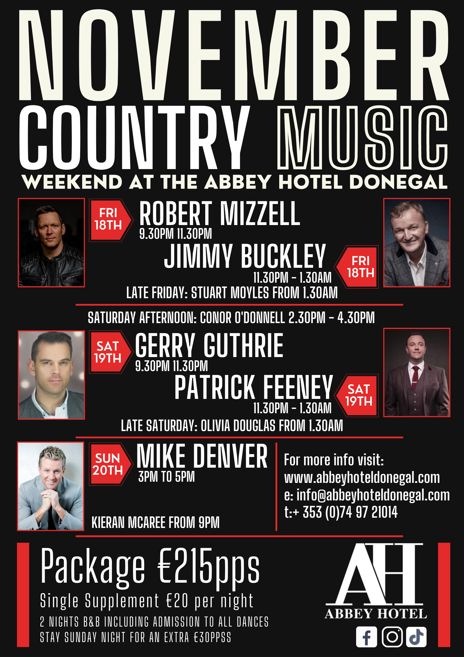 Country Music Weekends Live Music Events In Donegal Abbey Hotel