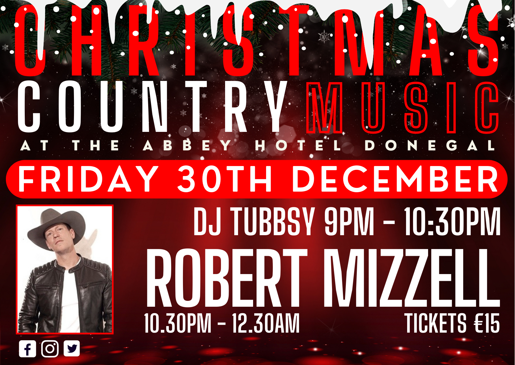 Christmas Country Music Abbey Hotel Donegal